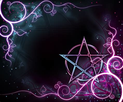 46 Wiccan Pentagram Wallpaper Wallpapersafari