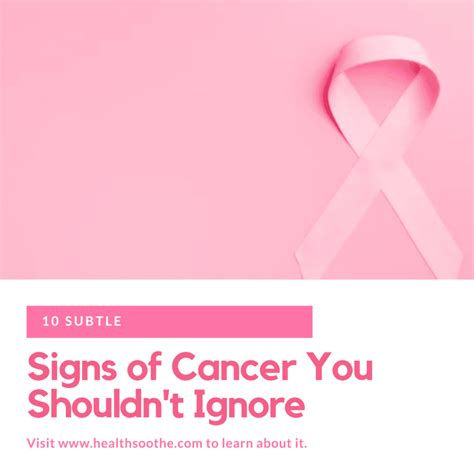 10 Subtle Signs Of Cancer You Shouldnt Ignore