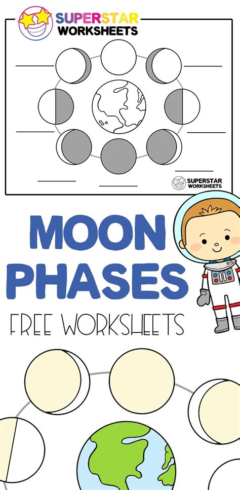 Free Moon Phases Worksheets And Activities For Homeschool Or Classroom