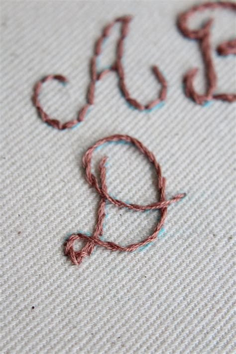 How To Embroider Letters By Hand For Beginners Crewel Ghoul