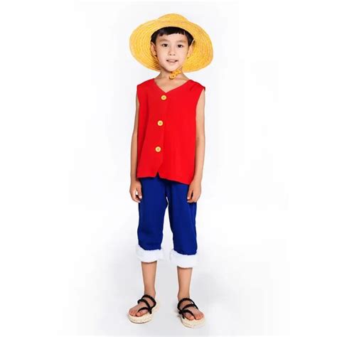 One Piece Cosplay Costumes Monkey D Luffy 1st Cosplay T Shirt Clothes
