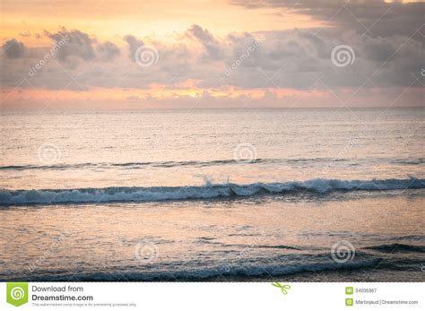 Sunset On A Tropical Beach Royalty Free Stock Photography Image 34035967