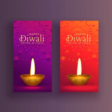 Happy Diwali Card Banner Design Background Download Free Vector Art