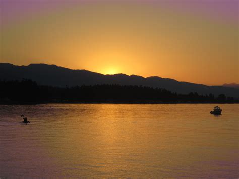 Sunset On Vancouver Island Qualicum Beach Vancouver Island Sunset