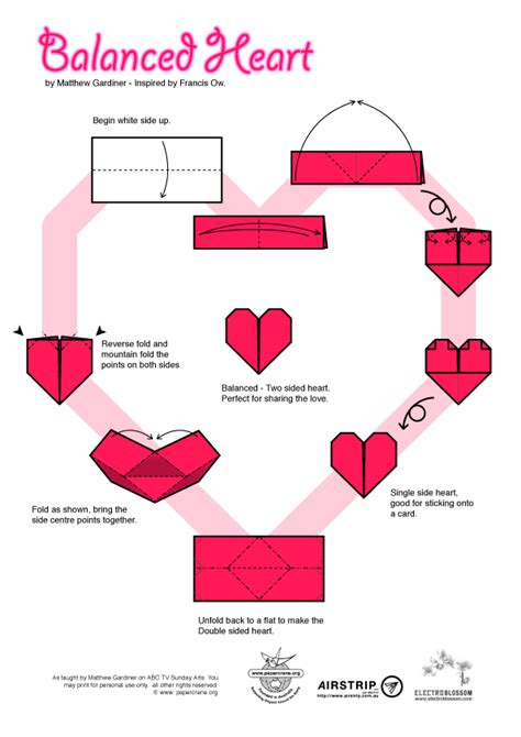 Heart Wedding Origami Heart Origami Easy Origami Instructions