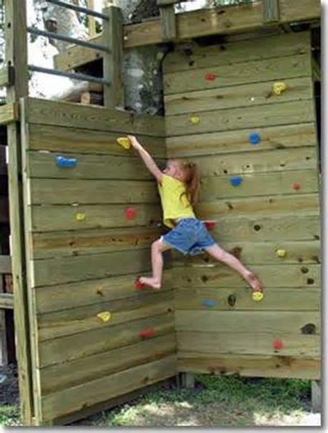 Backyard Diy Rock Climbing Wall Having A Backyard Climbing Wall Is