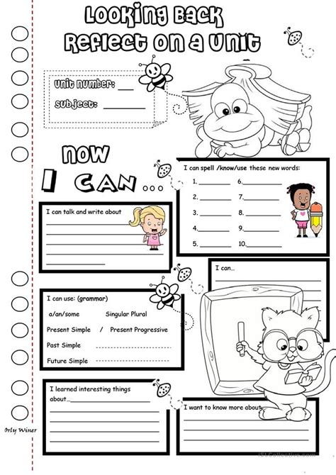 10 Free Esl Reflection Worksheets