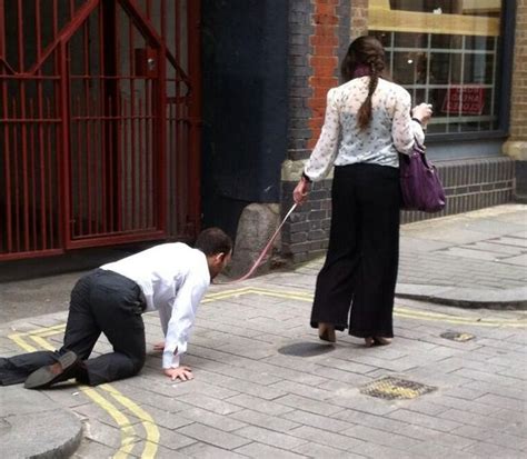 Mystery Of Woman Walking Man Like Dog In Farringdon London Is Solved