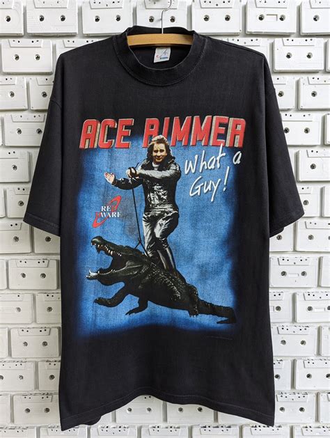 Vintage 1997 Red Dwarf T Shirt Ace Rimmer What A Guy Bbc Sci Etsy