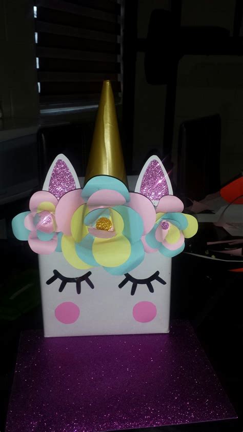 Caja De Regalo Unicornio Unicorn Party Unicorn Birthday Valentine Box