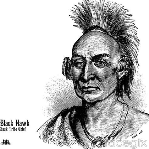 Descriptionindian chief black hawk 80 cubic inch 1950.jpg. black hawk indian chief portraits vector for Free Download ...