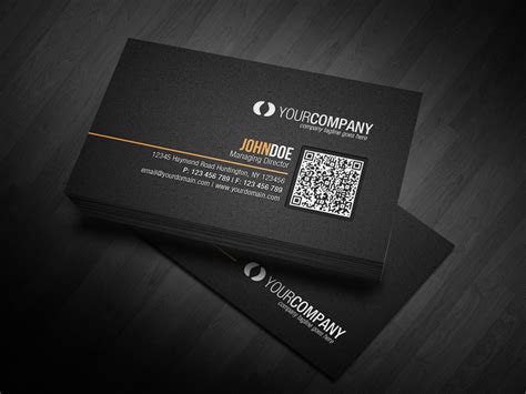 Executive gold classic monogram qr code business card. Corporate QR Code Business Card V2 by glenngoh on DeviantArt