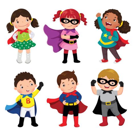 36 Kids Superhero Costumes Clipart Superheroes Kids C