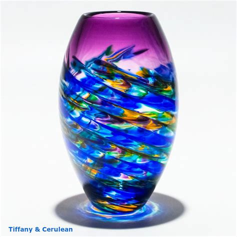 Colourful Glass Vases Barrel By Michael Trimpol Boha Glass