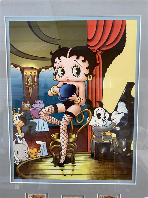 Vintage Framed Betty Boop A Song And A Smile Etsy