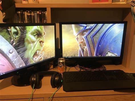 Just Set Up My Dual Monitors For The First Time And Just Had To Do This