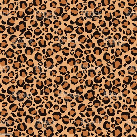 Leopard Print Seamless Pattern Stock Illustration