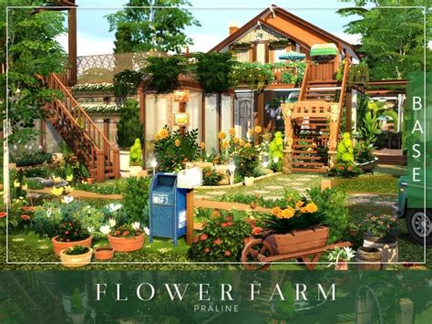 Flower Farm By Praline At Cross Design Sims 4 Updates