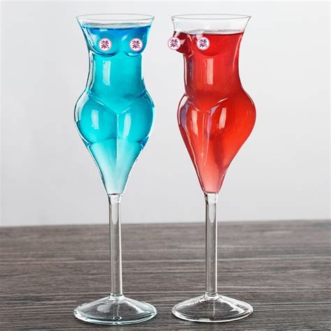 Buy Creative Wine Glass Goblet Sexy Women Shaped Design Wine Cocktail Drinkware
