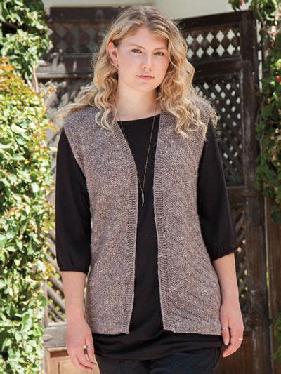 Annies Signature Designs Moss On A Twig Knit Pattern Knit Vest