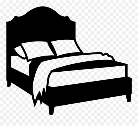 Download Clipart Bed Black And White Bed Clipart Png Black And White