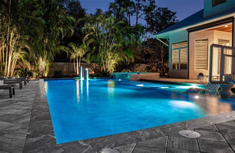 Modern Zen Style Pool In Sarasota Florida Lucas Lagoons
