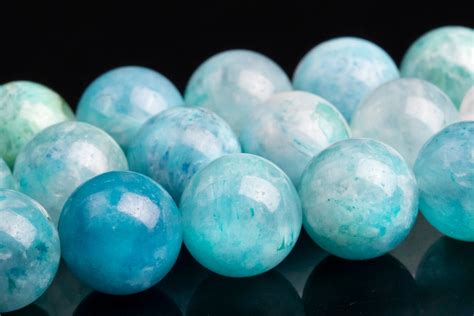 9 10mm Light Blue Hemimorphite Beads Grade Aaa Genuine Natural Etsy
