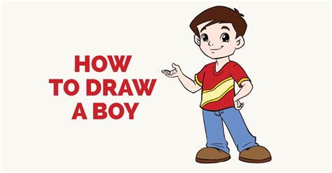 How To Draw A Boy In A Few Easy Steps Easy Drawing Guides