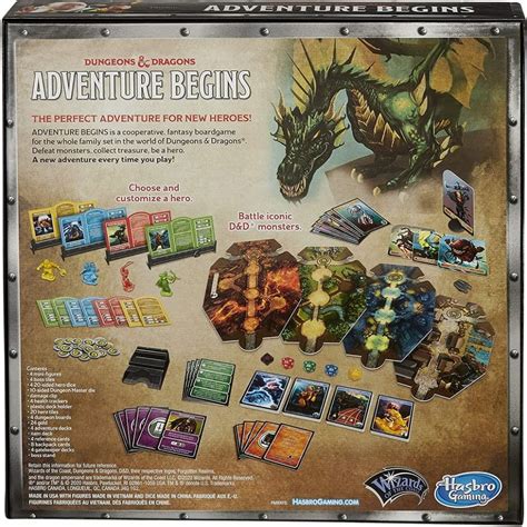 Hasbro Dungeons And Dragons Adventure Begins Board Game Buy On