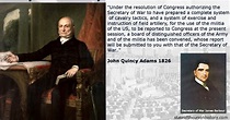 State of the Union History: 1826 John Quincy Adams - The James Barbour ...