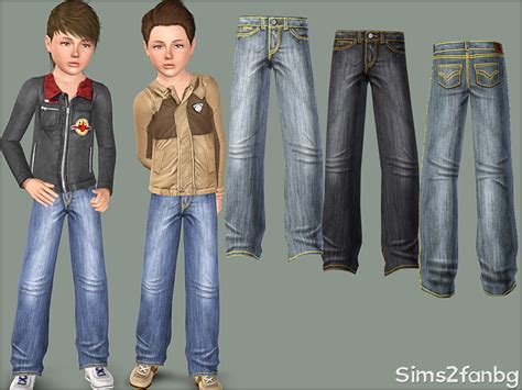 The Sims Resource 376 Child Male Jeans