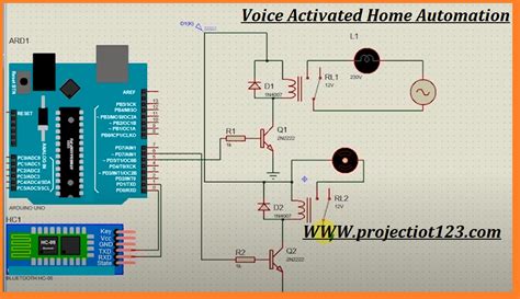 Voice Controlled Home Automation Using Arduino Projectiot123