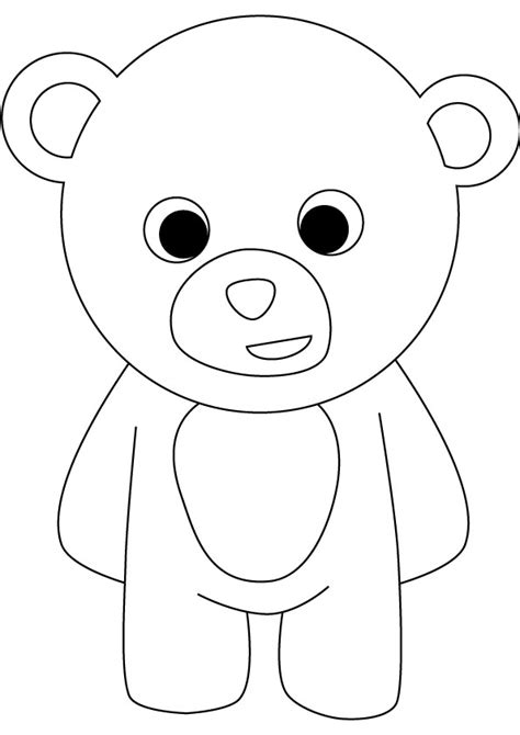 Colored Coloring Pages Of Teddy Bears