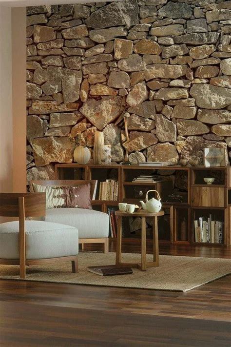 45 Unique Interior Ideas With Natural Stone Wall Stone Walls Interior