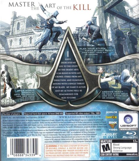 Assassins Creed For PlayStation 3 Sales Wiki Release Dates Review