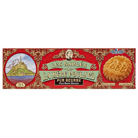 La Mere Poulard French Butter Sable Cookies 44 Oz 125 G