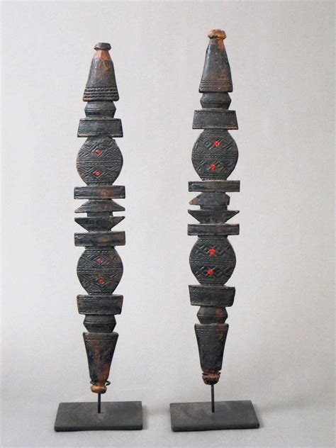 Robert Morris Fine Art Tuareg Carved Sticks Tribal Art Art