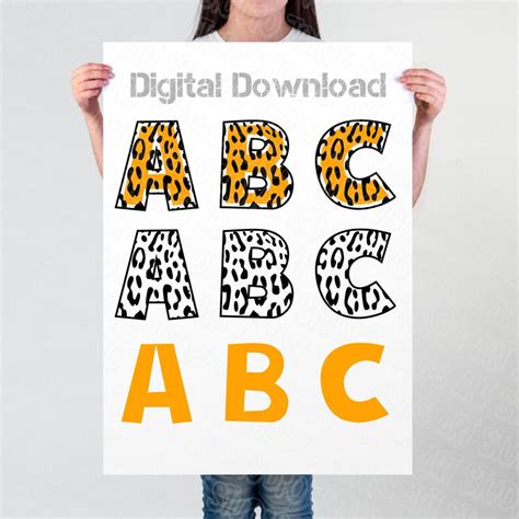 Tiger Font Svg Tiger Alphabet Svg Tiger Numbers Svg Etsy Uk