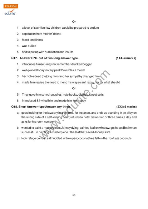 Class 9 Cbse English Language Literature Sample Paper Term 2