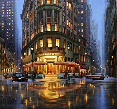 Beautiful Night Cityscapes Paintings Miles And Smiles Away In 2019