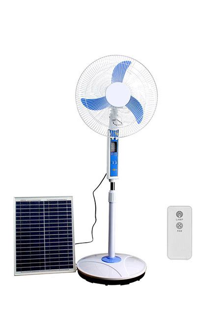 Acdc Rechargeable Fan16inch African 10w Cheap Solar Fan Remote Control Usbdc Stand Fan