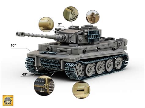 Tiger 1 Tank Ausf E Sd Kfz 181 Premium Lego Hybrid 47 Lego