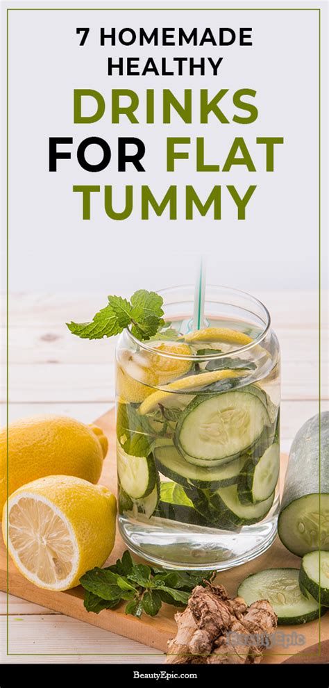 7 Healthy Homemade Drinks For Flat Tummy
