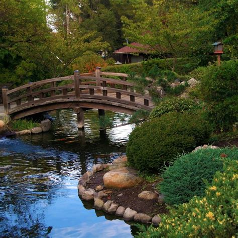 Bridge In A Japanese Garden Japanese Garden Japanese Garden Design