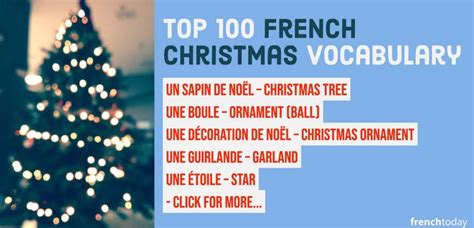 Top 100 Christmas French Vocabulary | French vocabulary, Vocabulary ...