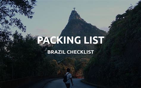 Ultimate Brazil Packing List 2023 What To Bring To Brazil