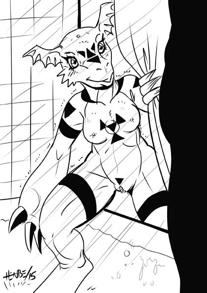 Rule 34 2015 Anthro Areola Breasts Digimon Erect Nipples Female