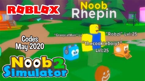 Roblox Noob Simulator 2 Codes May 2020 Youtube