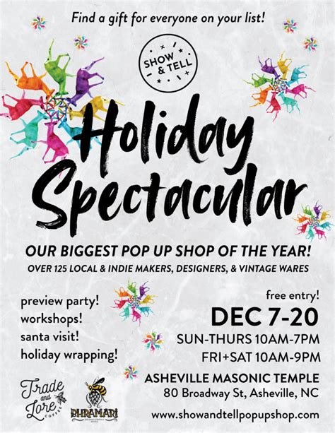 Asheville Holiday Spectacular Pop Up Shop Nc Pinups