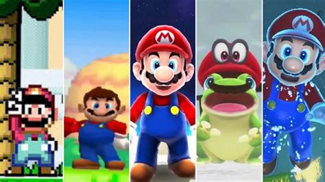 Evolution Of First Levels In Super Mario Games 1985 2022 Youtube